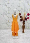 Oc 253 Heavy Faux Georgette Digital Print Work Kids Gown With Bottom Dupatta